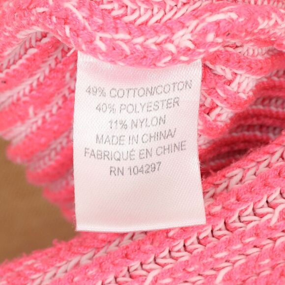 MILLY Plaited Stitch Sweater P (XS) Pink Ribbed Pullover Long Sleeve EUC B37 - Picture 6 of 6